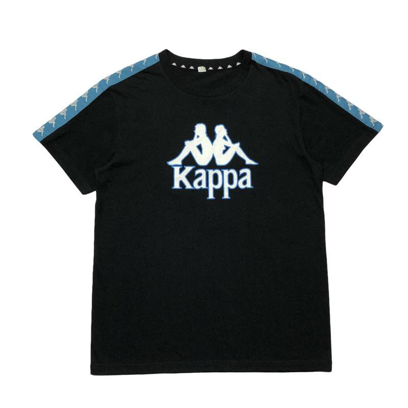 Kappa Blue Shoulder-Tape Logo T-Shirt
