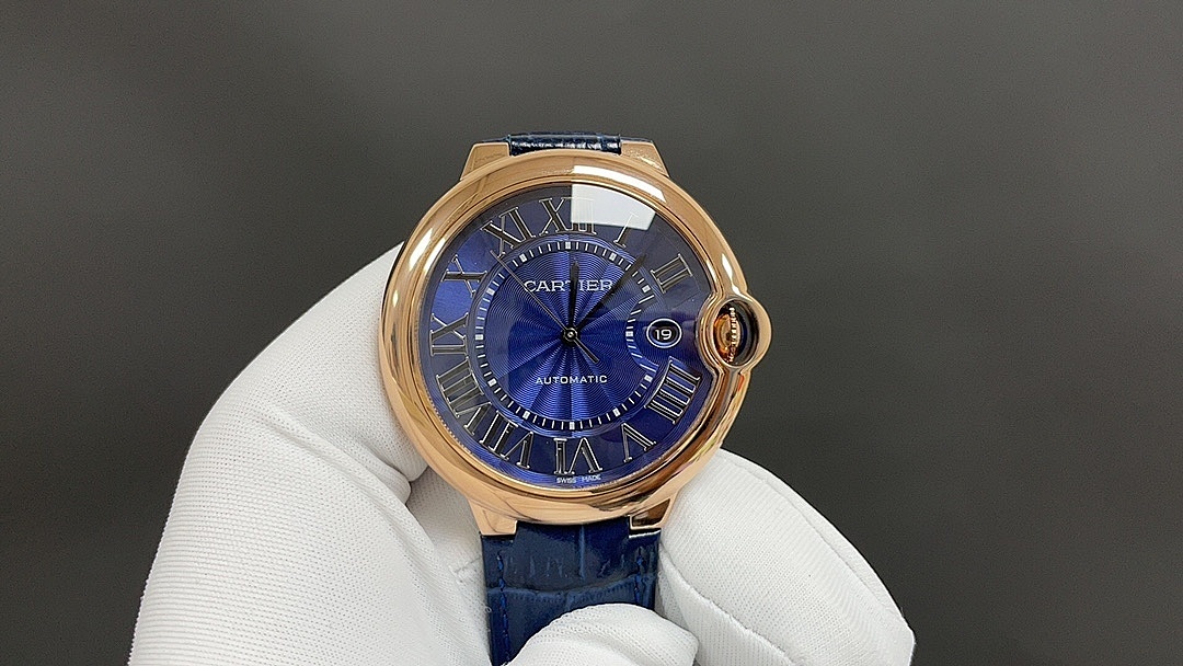 Cartier Automatic Blue Dial Watch