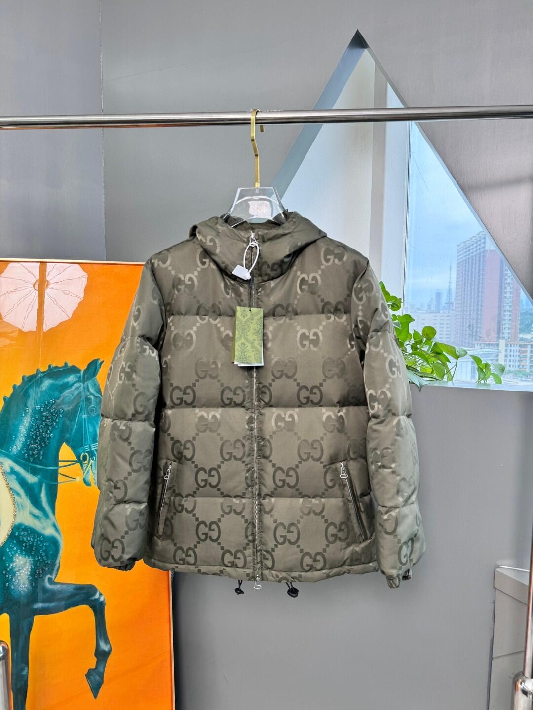 GG Monogram Hooded Puffer Jacket