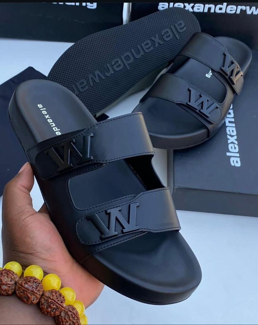 Alexander Wang Double-Strap Slide Sandals