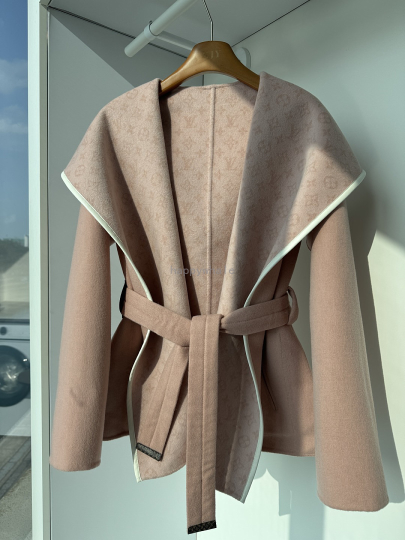 Women's Belted Hooded Wrap Coat