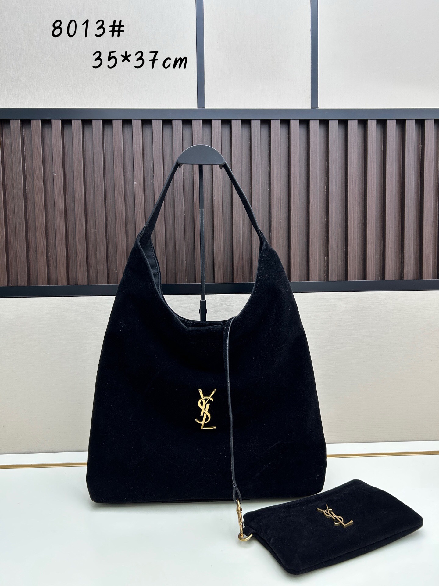 8013 Suede Hobo Bag