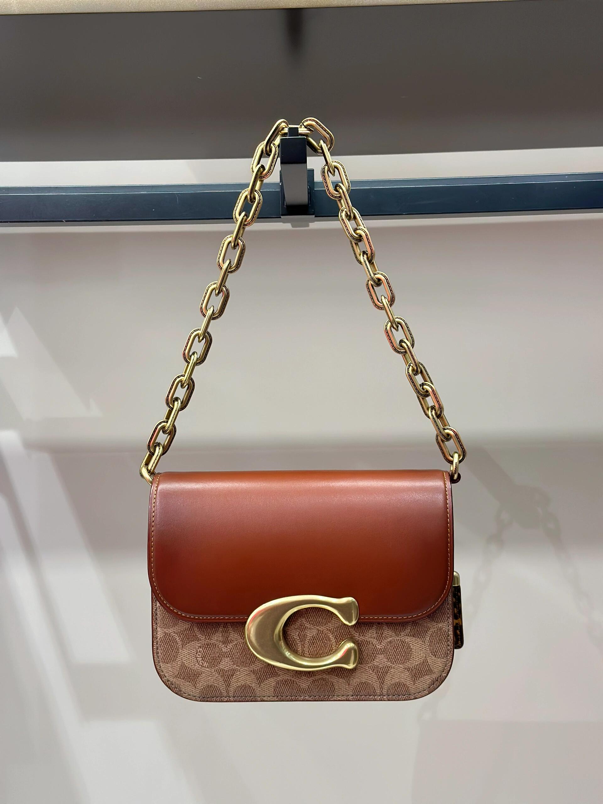 COACH Signature C Chain Shoulder Bag