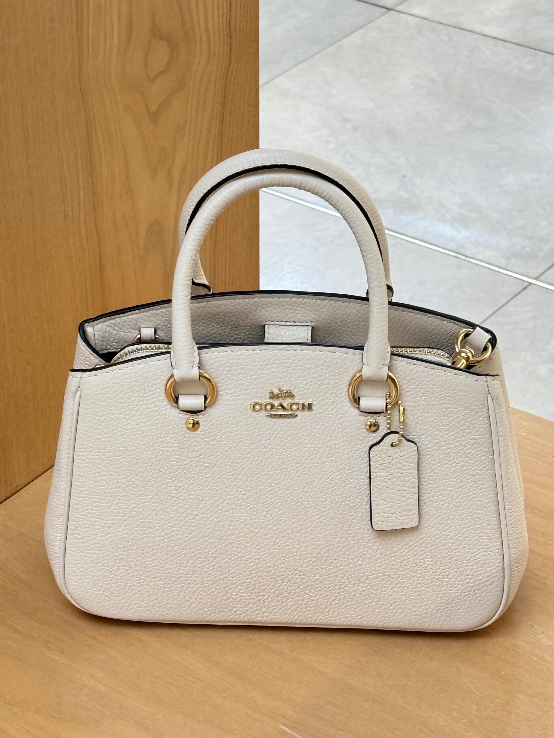 COACH Pebbled Top-Handle Bag