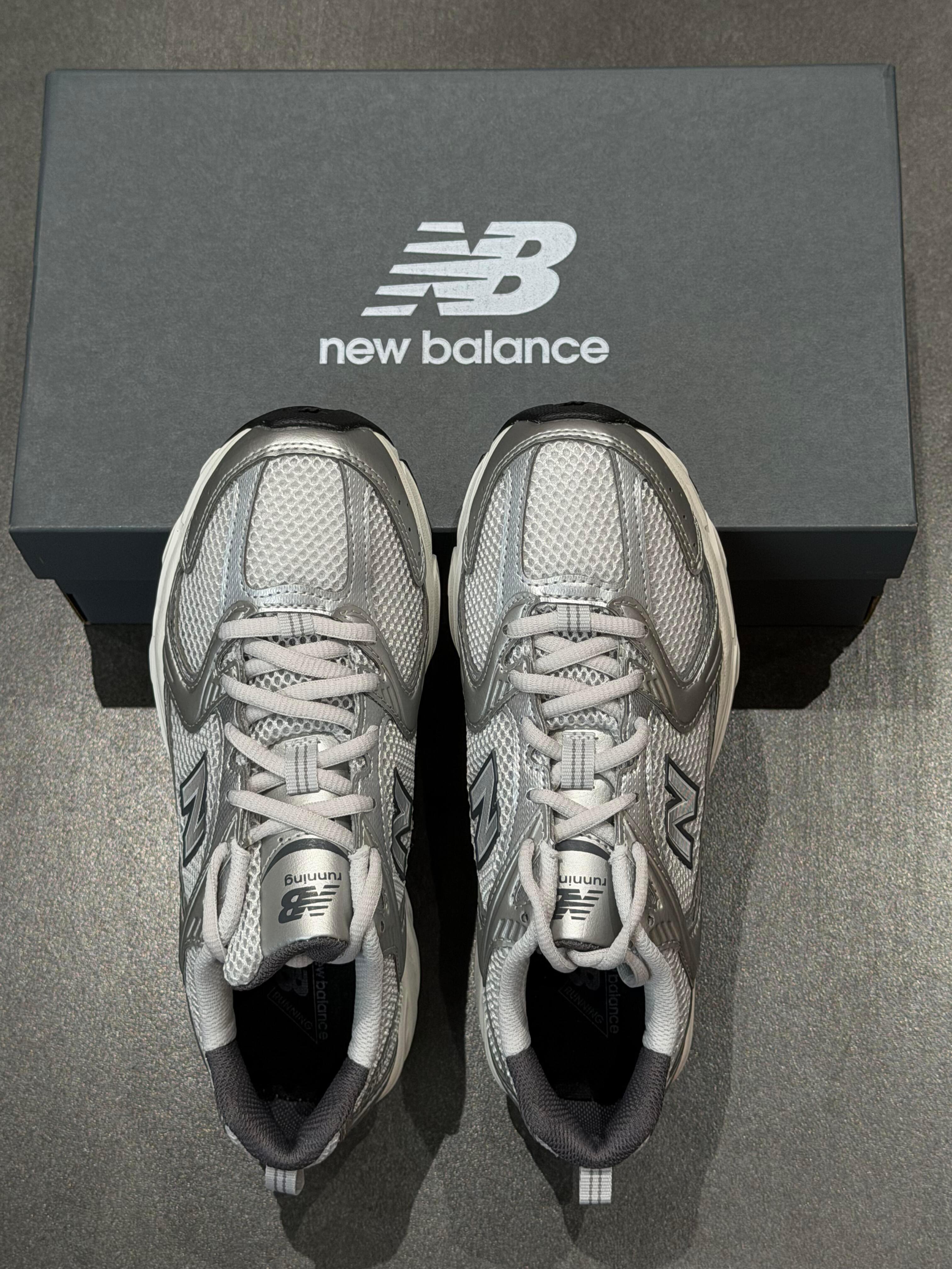 New Balance Silver Mesh Running Sneaker
