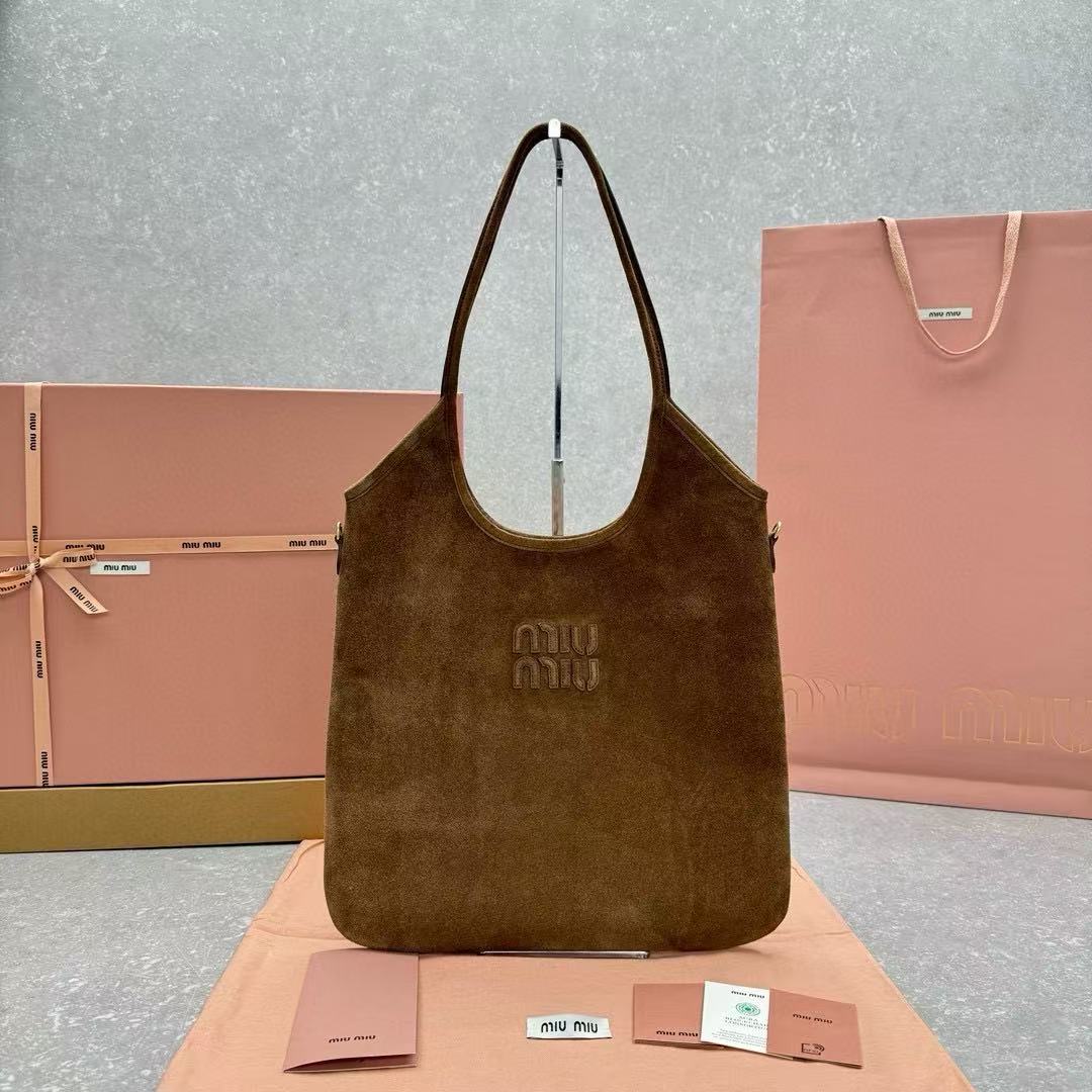 Miu Miu Suede Tote Bag