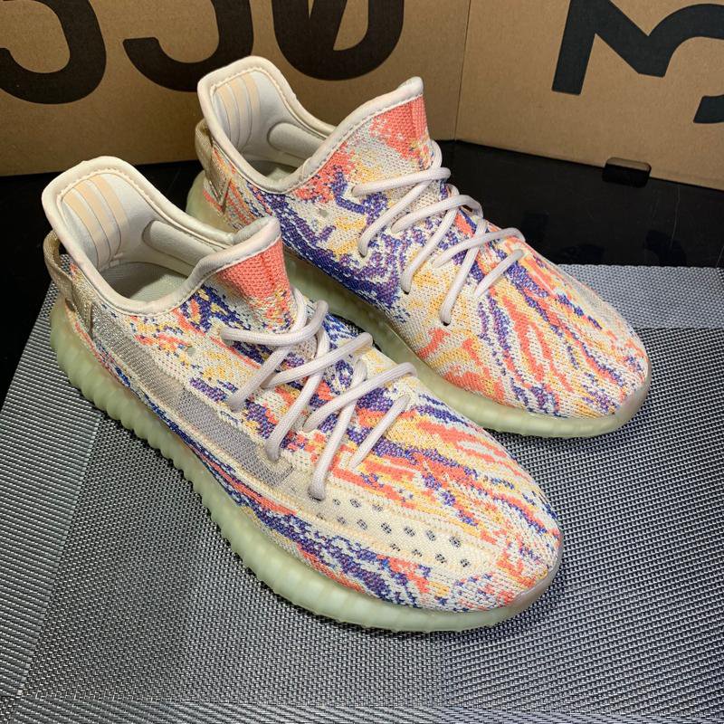 Multicolor Patterned Knit Low-Top Sneakers