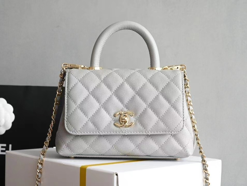 Quilted Top-Handle Crossbody Bag - White