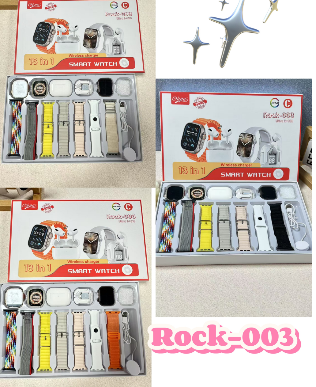 ROCK-003 Ultra 3 + S10 13-in-1 Smartwatch Gift Set