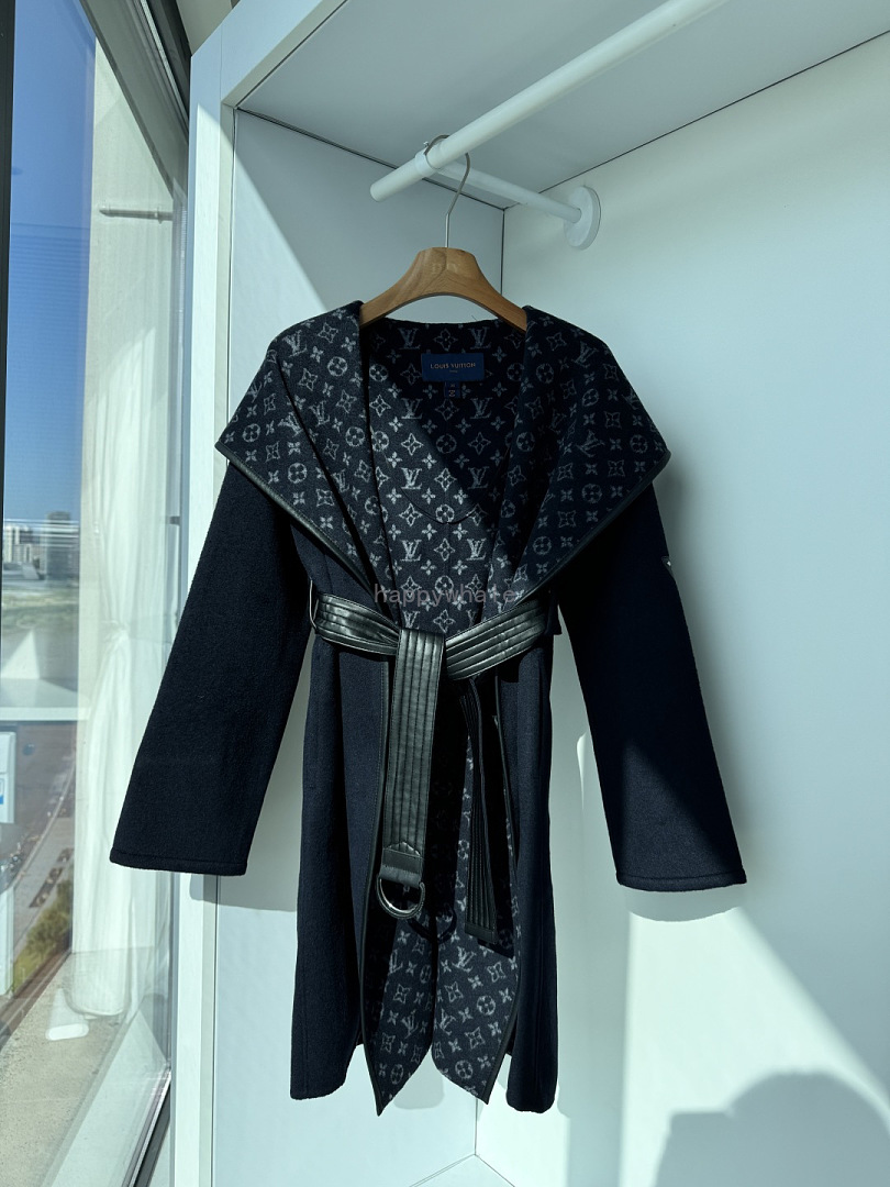 Louis Vuitton Monogram Belted Coat