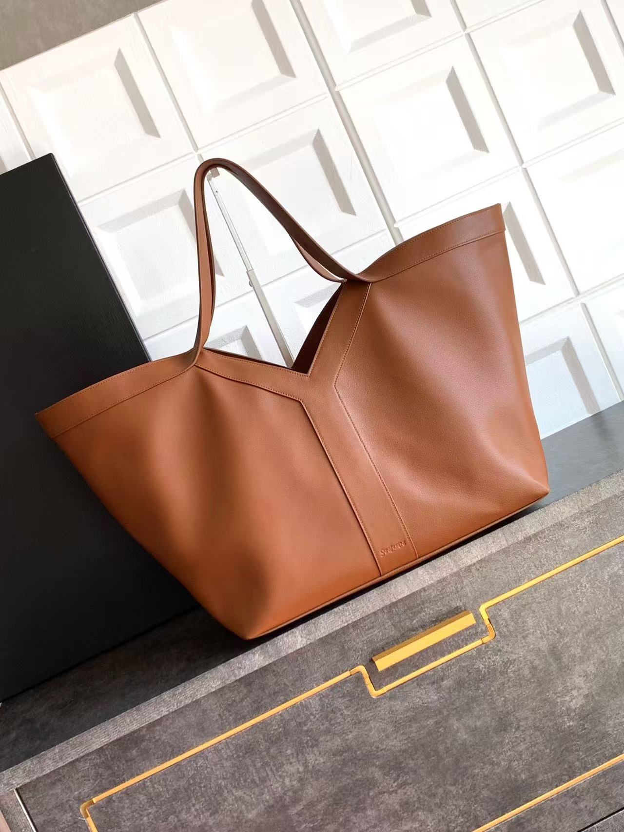 Brown Large Tote Bag