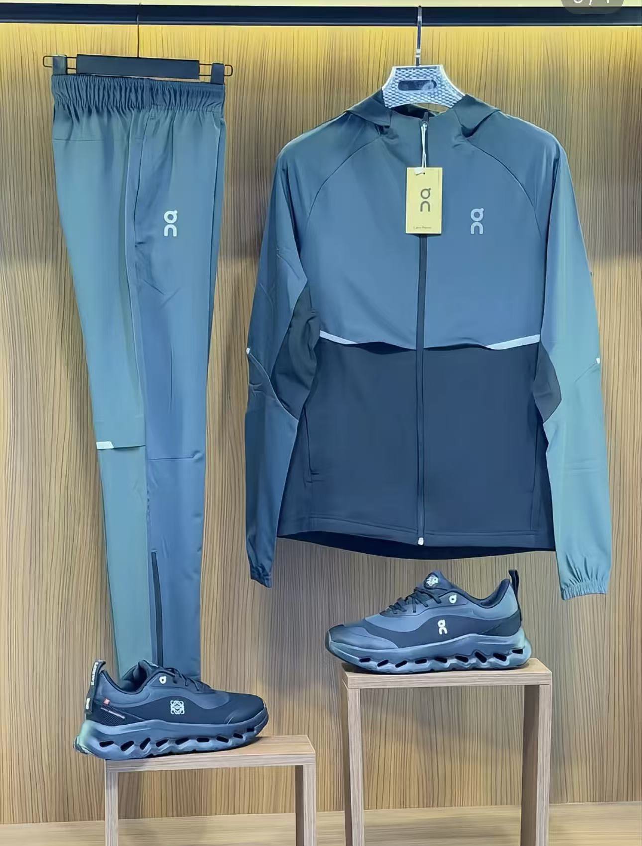 On Two-Tone Hooded Tracksuit