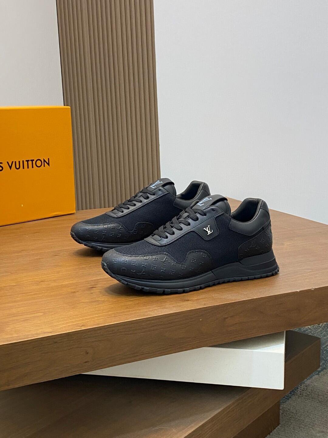 Louis Vuitton Black Monogram Runner Sneakers