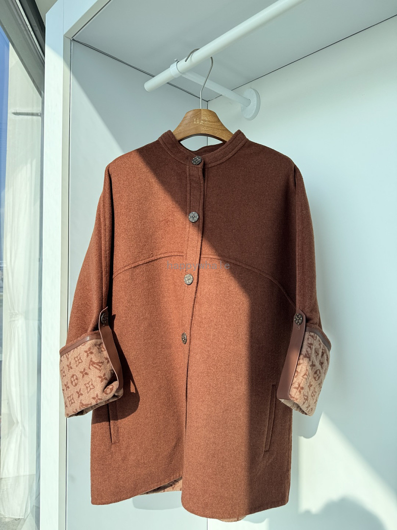 Women's Rust Button-Front Coat