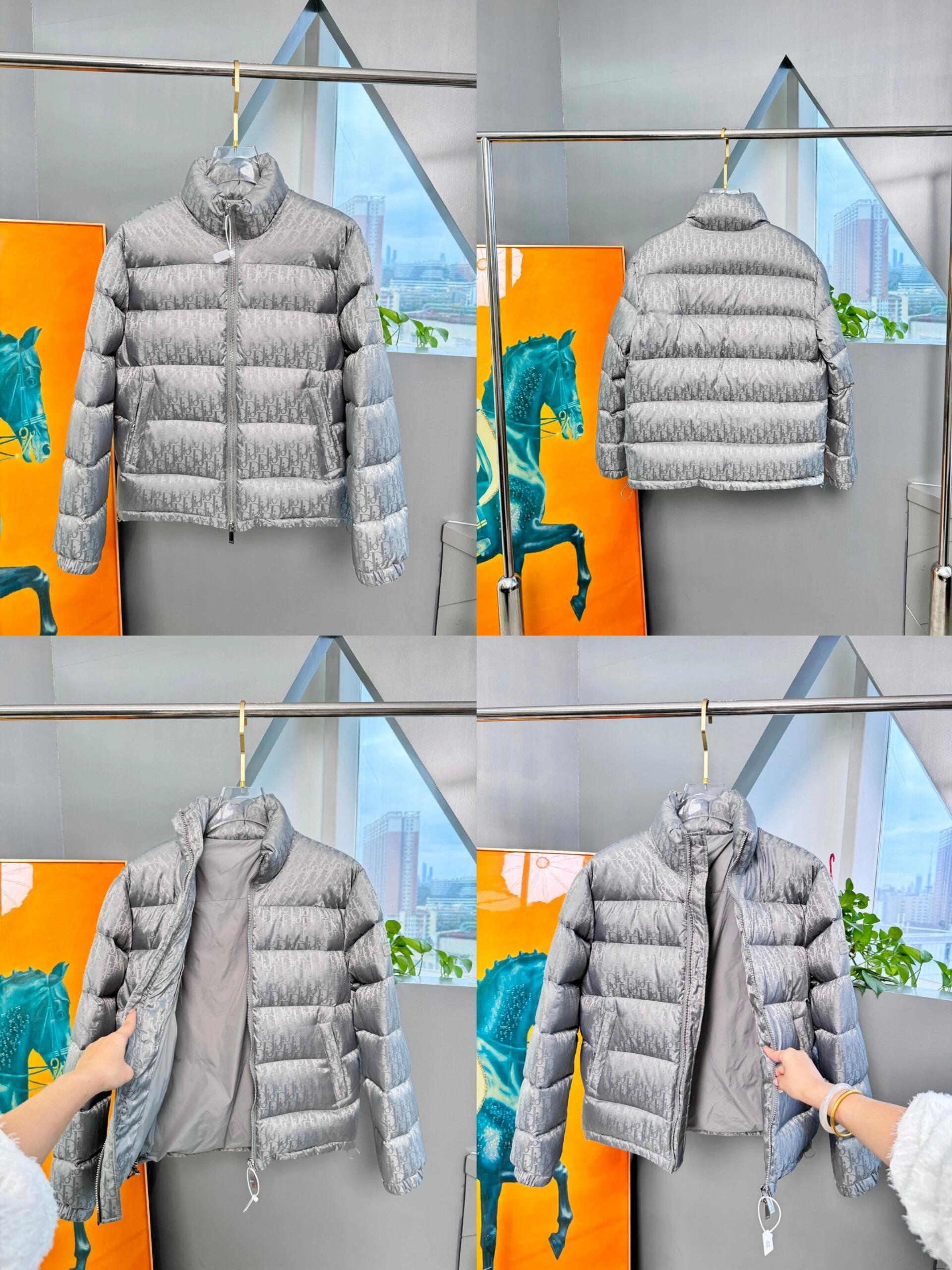 Monogram-Pattern Puffer Jacket