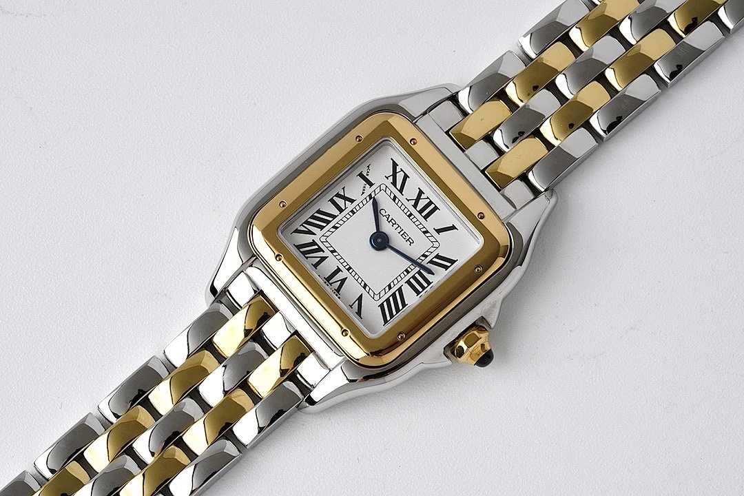 Cartier Two-Tone Square Wristwatch
