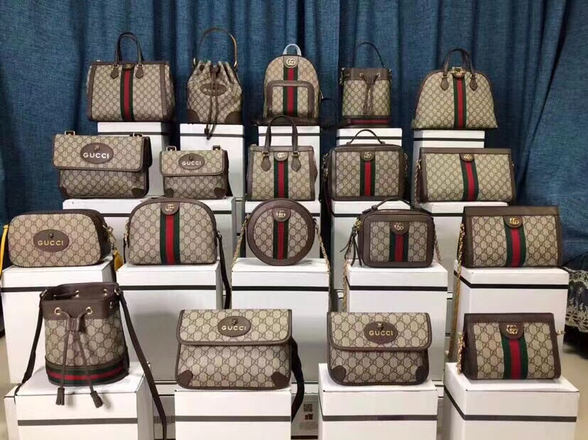 GUCCI GG Supreme Web Stripe Flap Bag