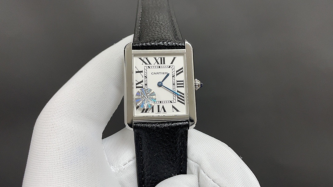 Cartier Tank Leather Strap Watch