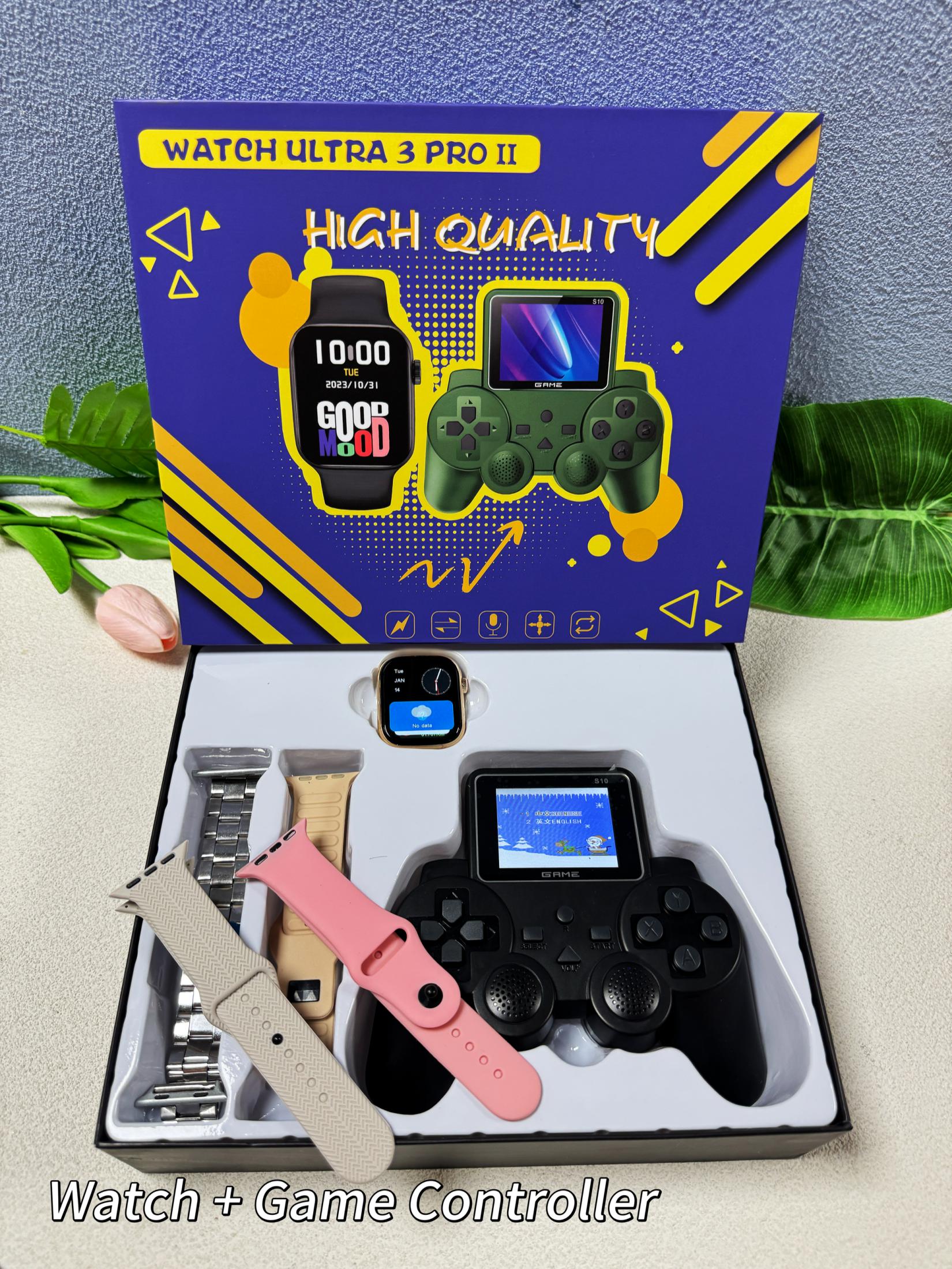 WATCH ULTRA 3 PRO 2 Smartwatch and Game Controller Set