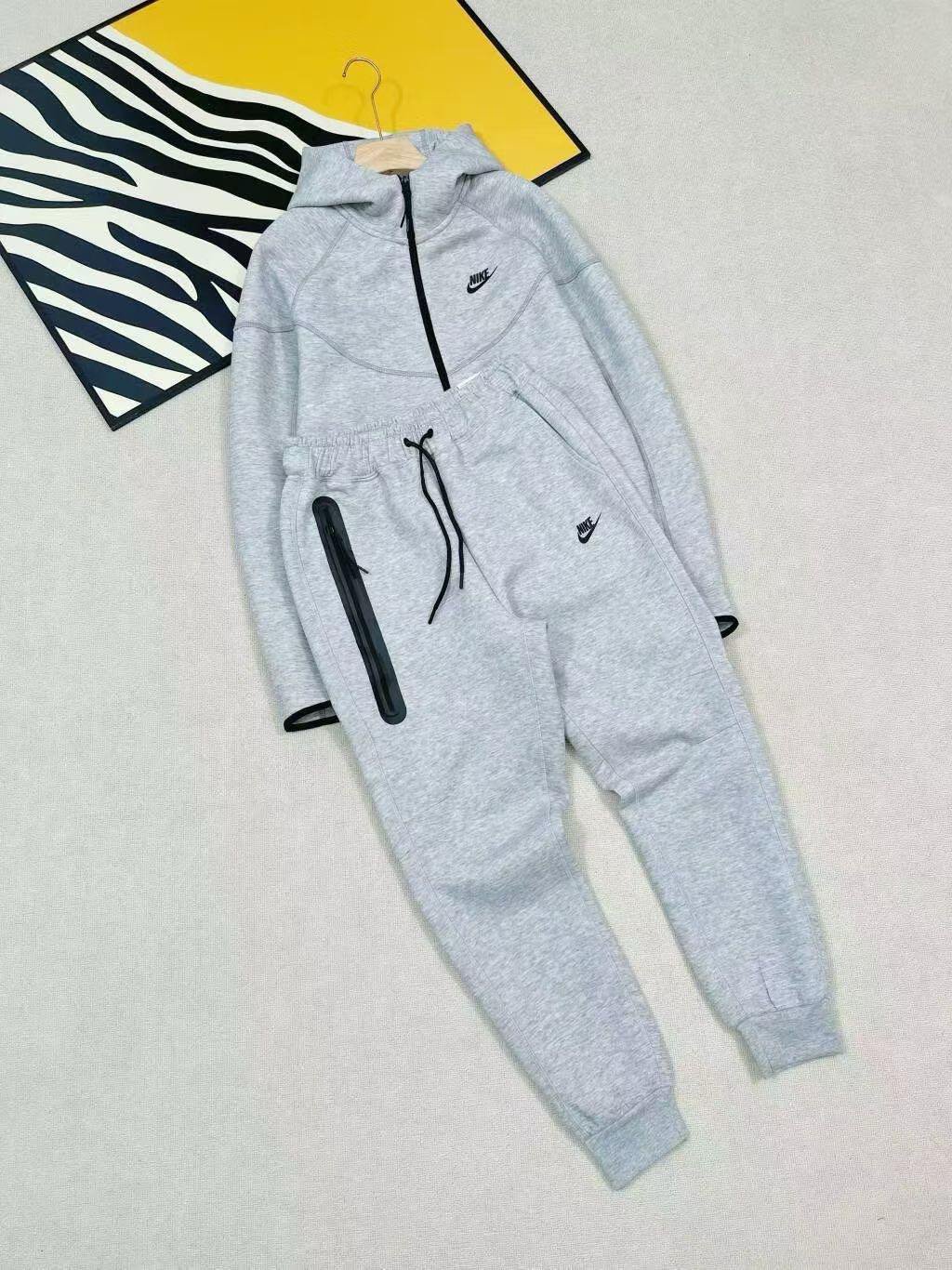 Nike Gray Half-Zip Tracksuit