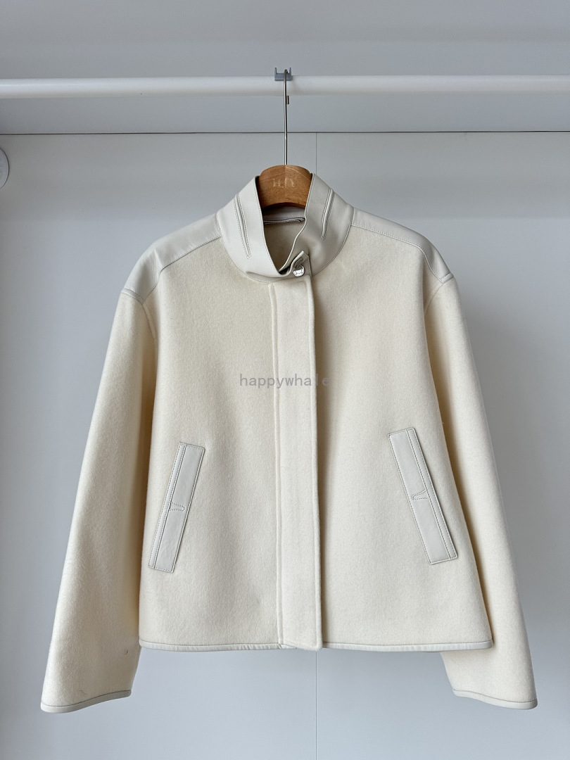 Ivory Stand Collar Jacket