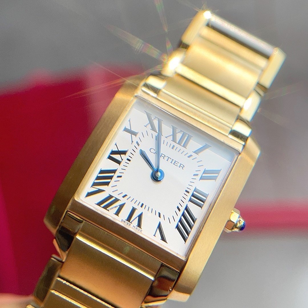 Cartier Tank Gold-Tone Wristwatch