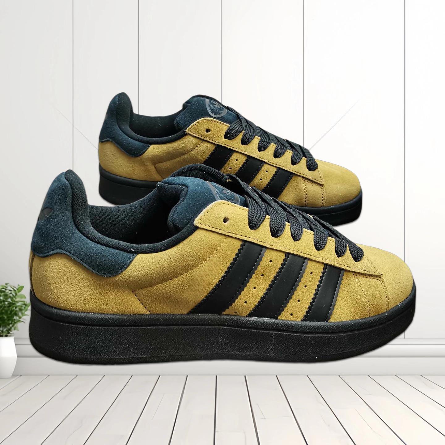 Mustard and Black Platform Sneakers