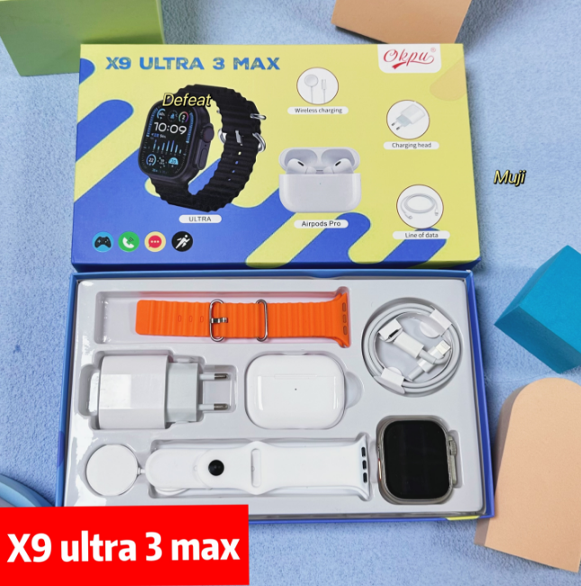 X9 ULTRA 3 MAX Smartwatch and Earbuds Set
