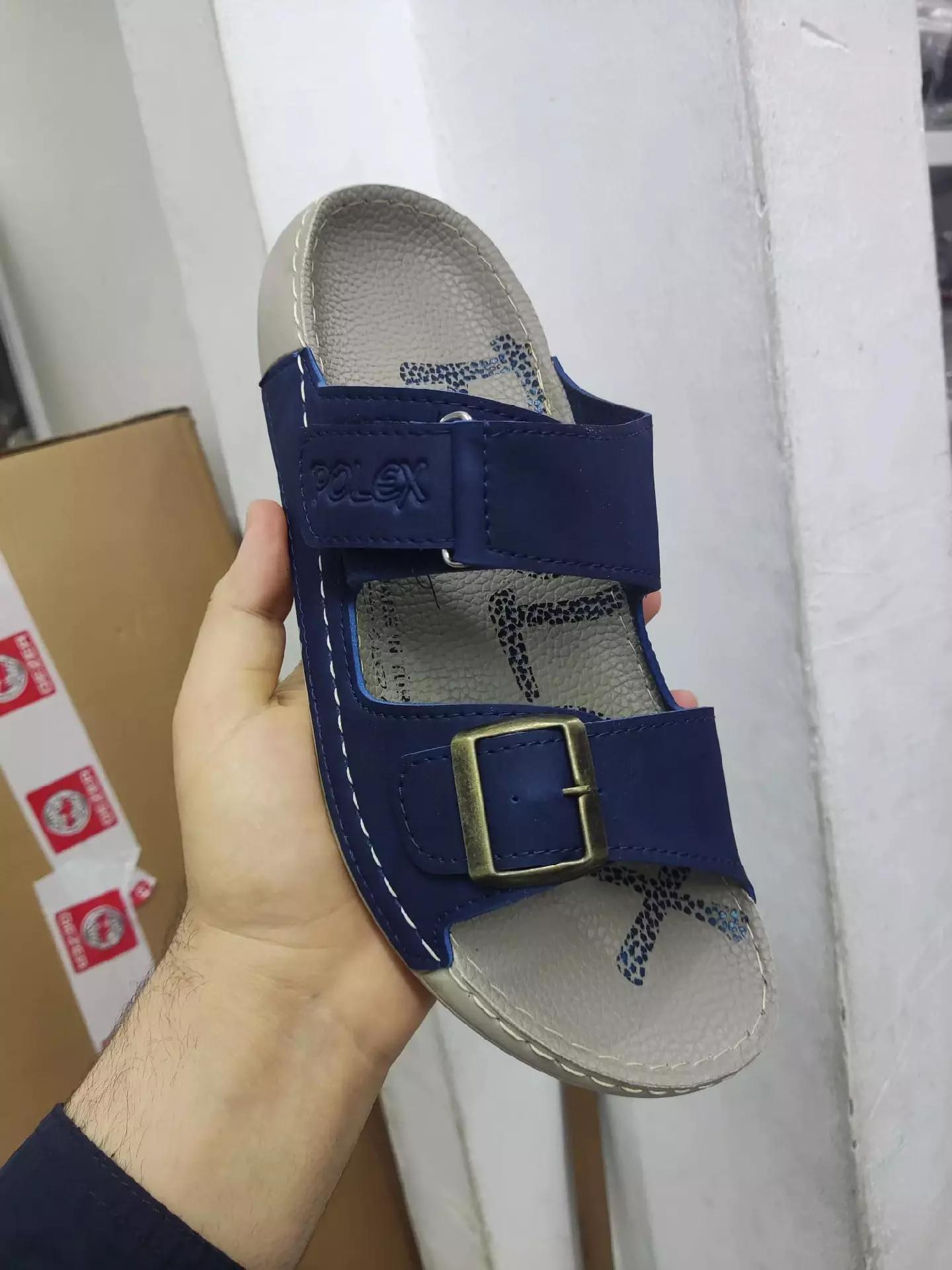 Men's Dual-Strap Buckle Slide Sandals