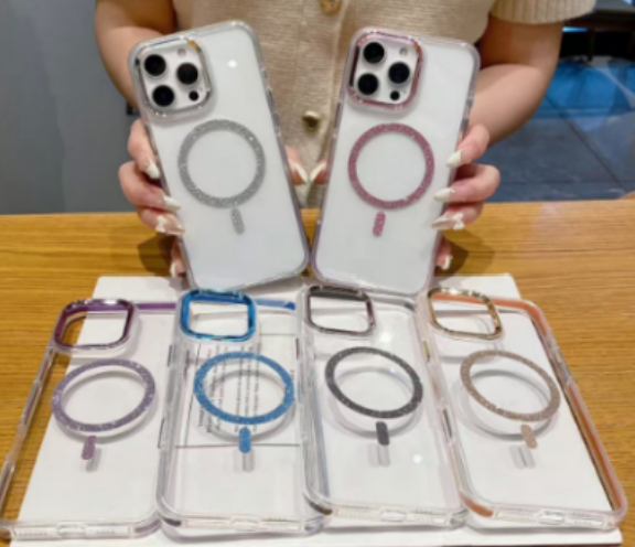 Clear Magnetic Ring Phone Case