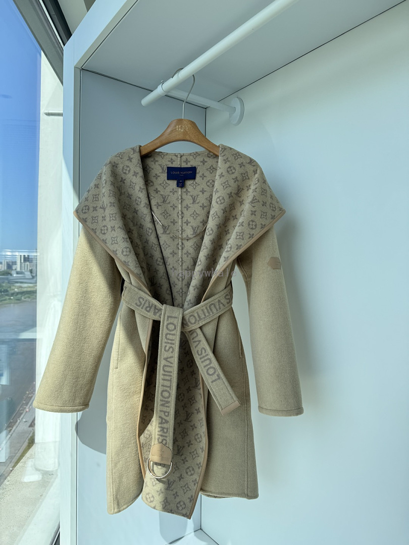 Louis Vuitton Monogram Hooded Coat