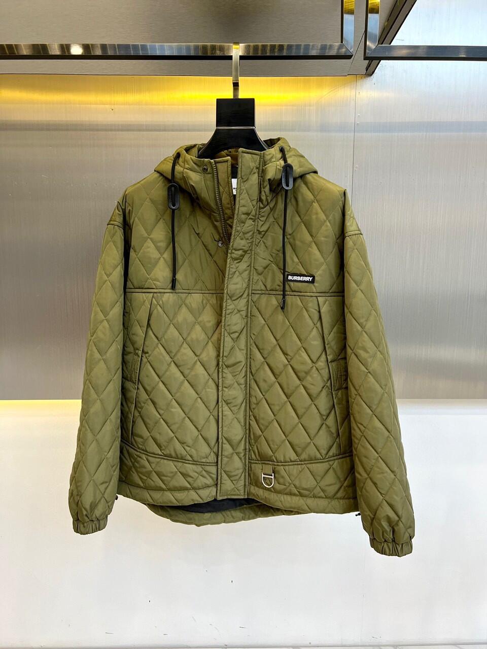 BURBERRY Diamond-Quilted Hooded Jacket