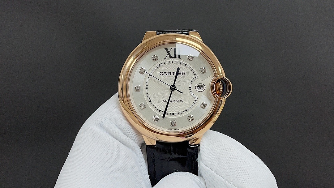 Cartier Automatic Leather Strap Watch
