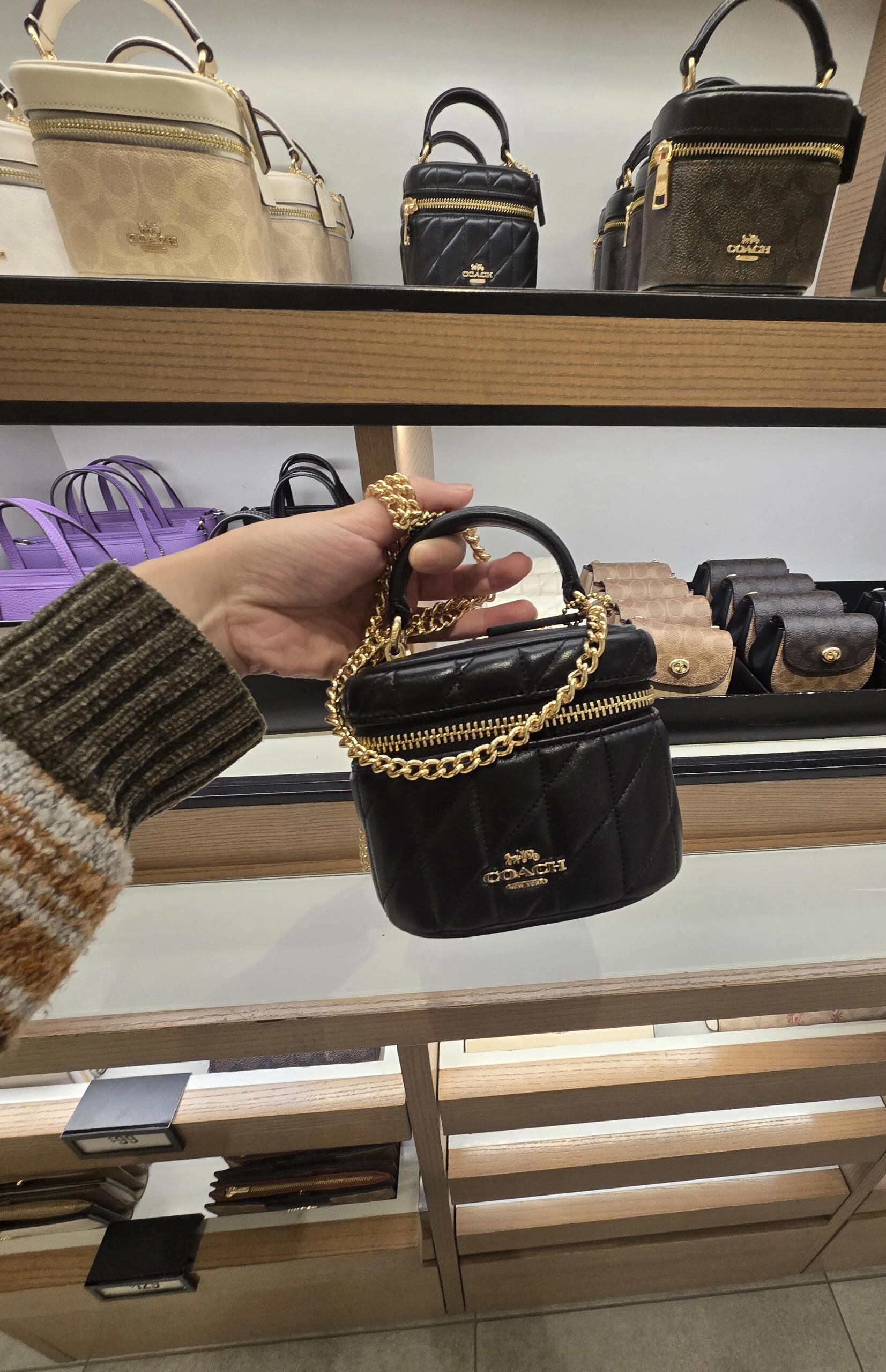 Coach Quilted Vanity Chain Bag