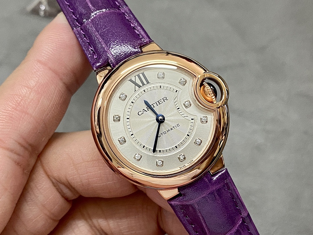 Cartier Automatic Leather Strap Watch