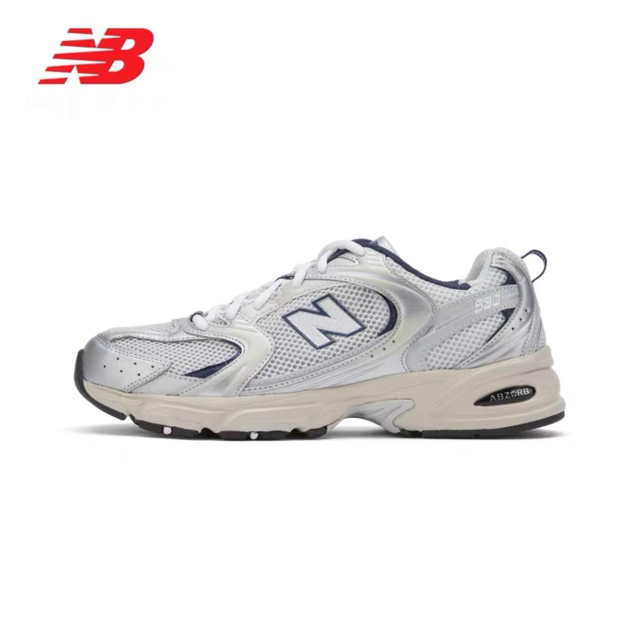 New Balance 530 White/Navy Sneakers