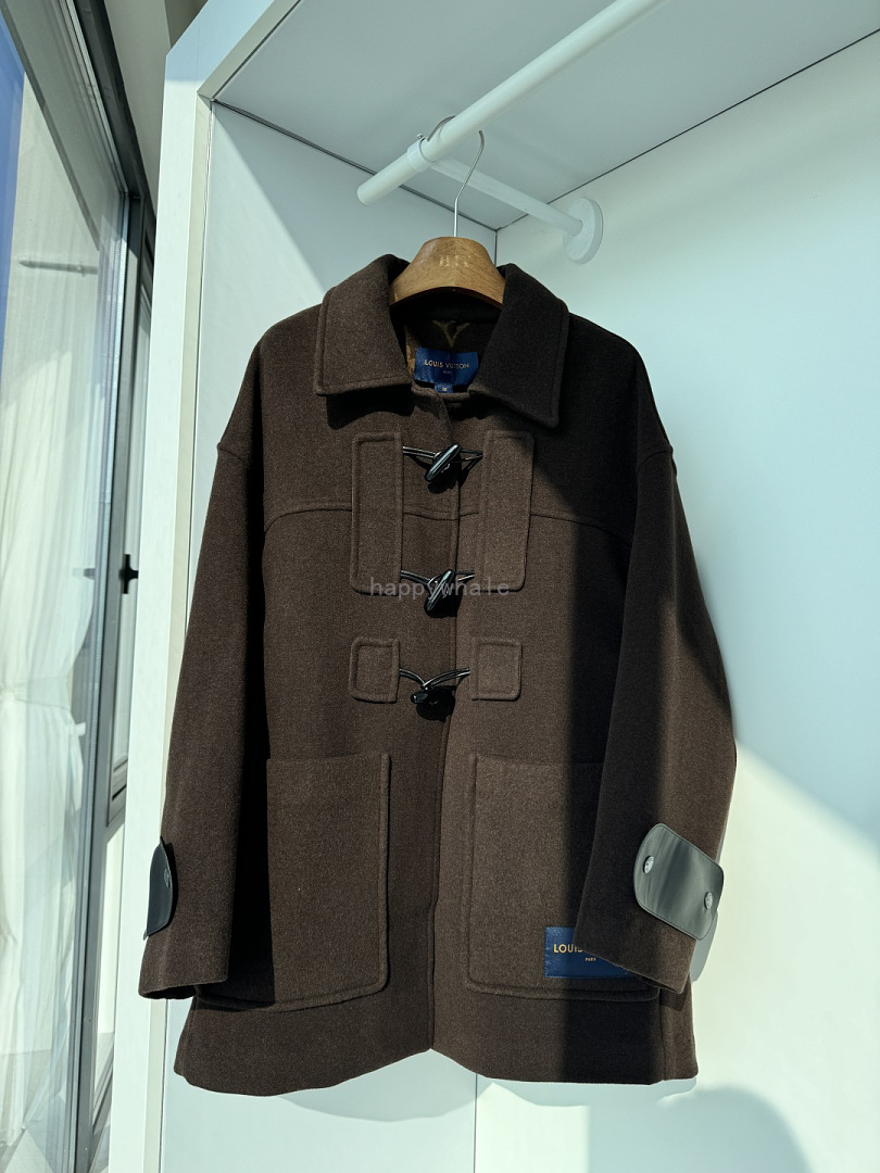Brown Wool Toggle Duffle Coat