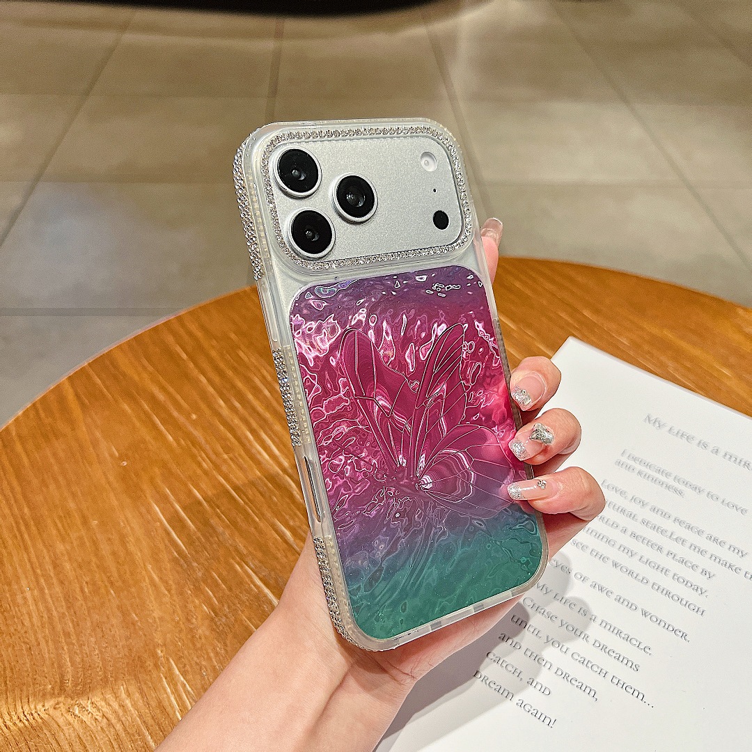 Butterfly Gradient Glitter Phone Case