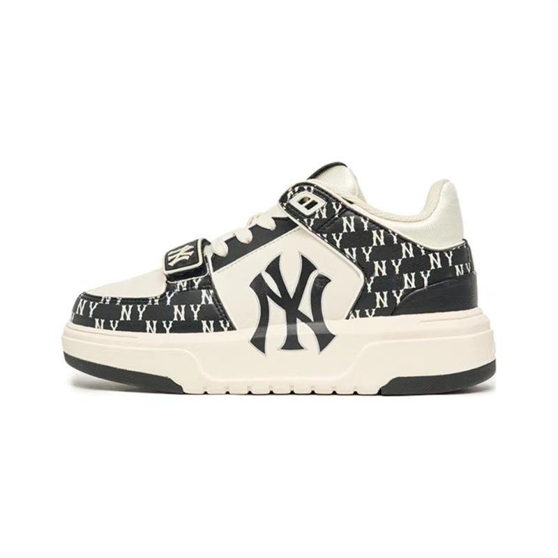 NY Monogram Double-Strap Platform Sneaker