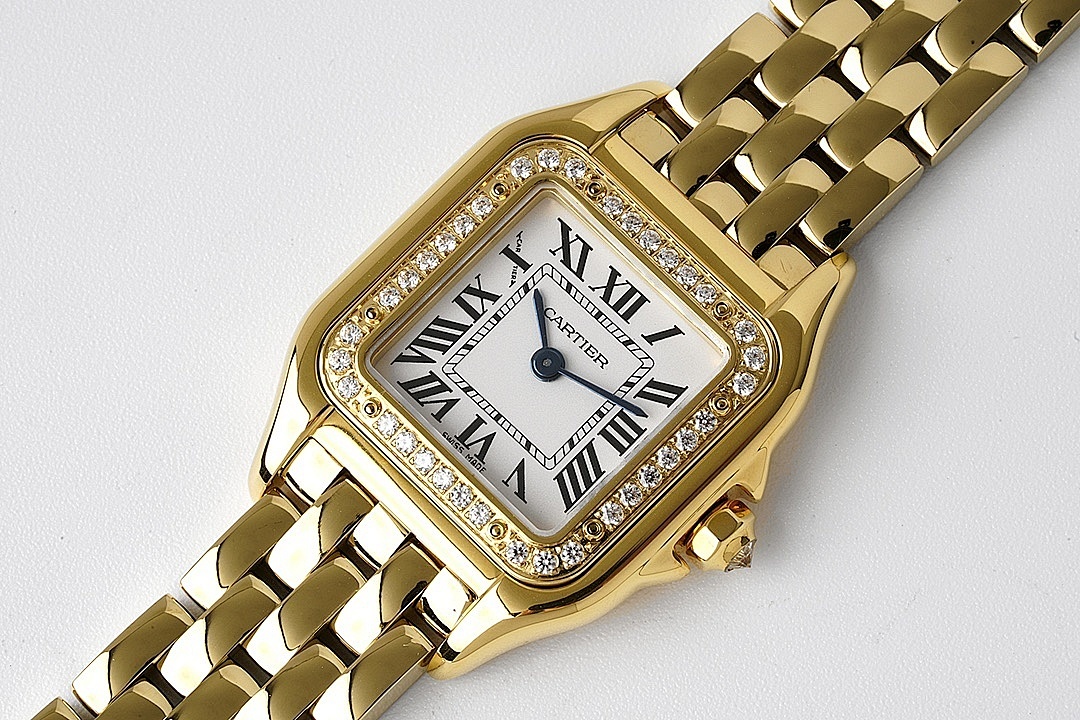 Cartier Gold-Tone Square Wristwatch