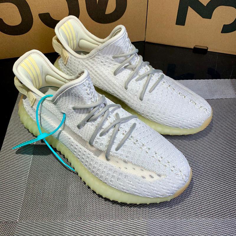 White Knit Sneakers with Gray Laces