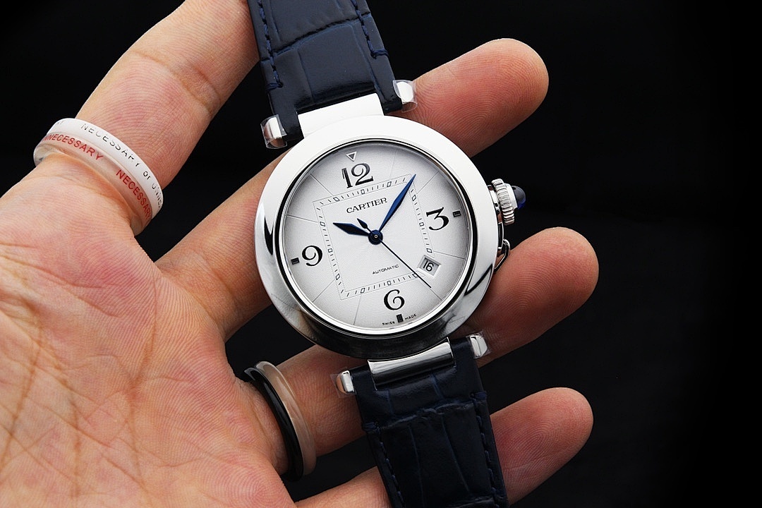Cartier Automatic Leather Strap Watch