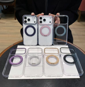 Magnetic Ring Clear Phone Case