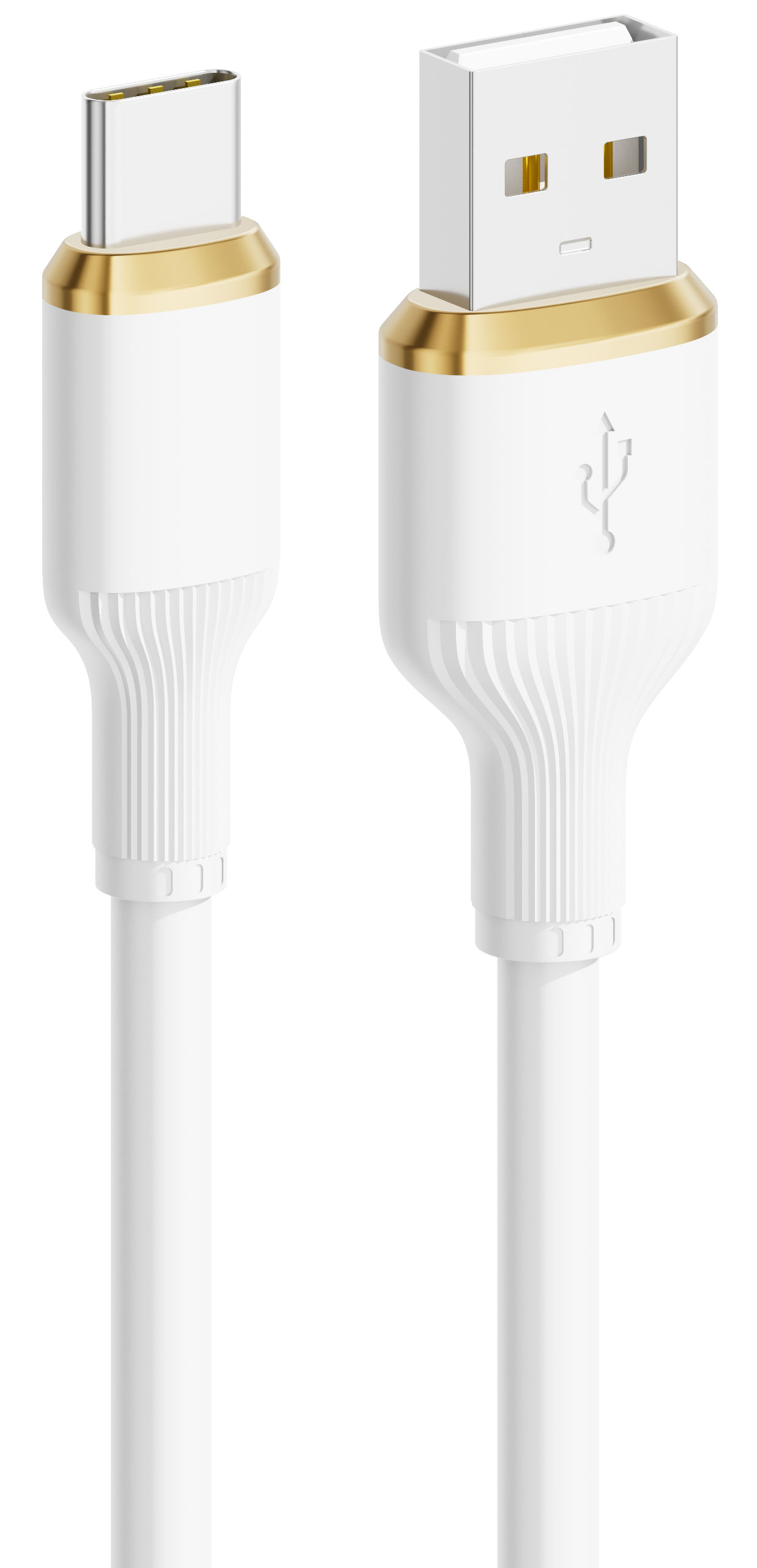 F159 TPE Two-Tone USB to USB-C Cable