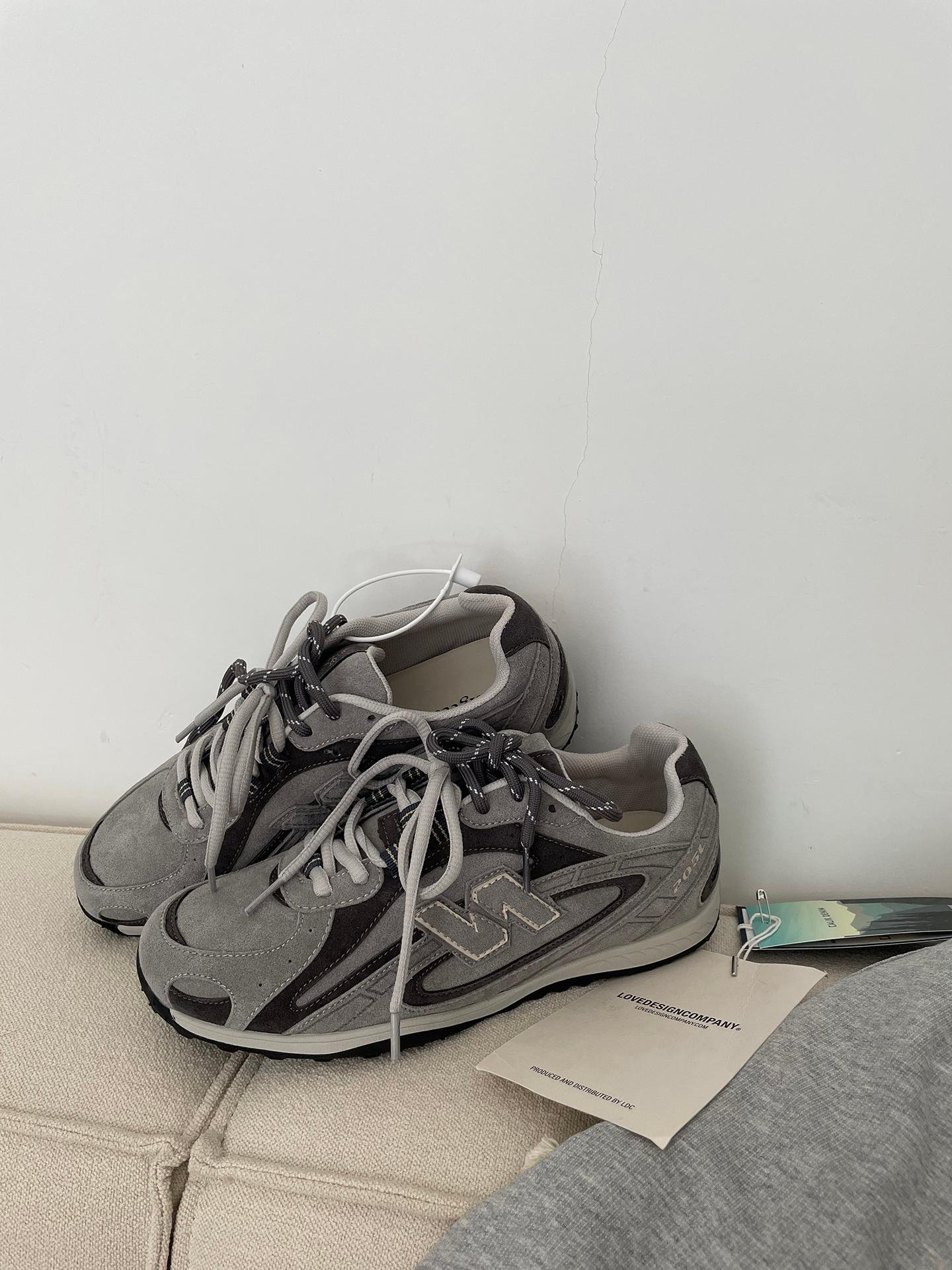 New Balance Gray Retro Runner Sneaker