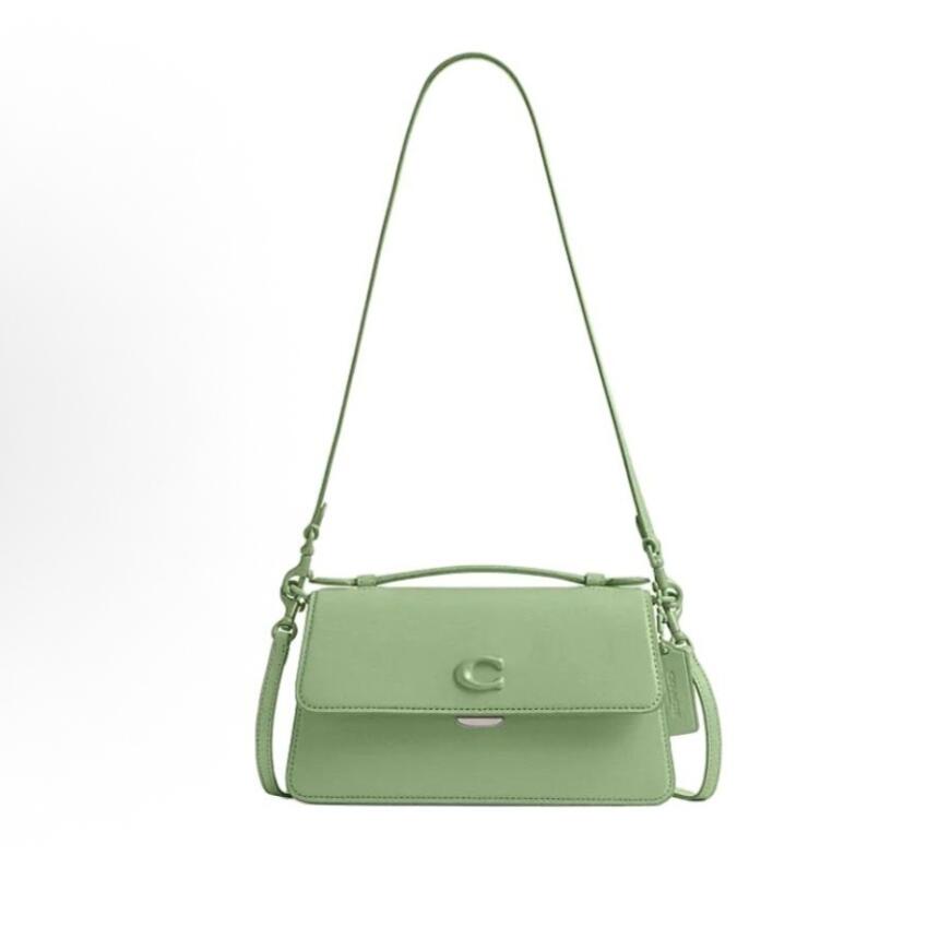COACH Green Flap Shoulder Bag