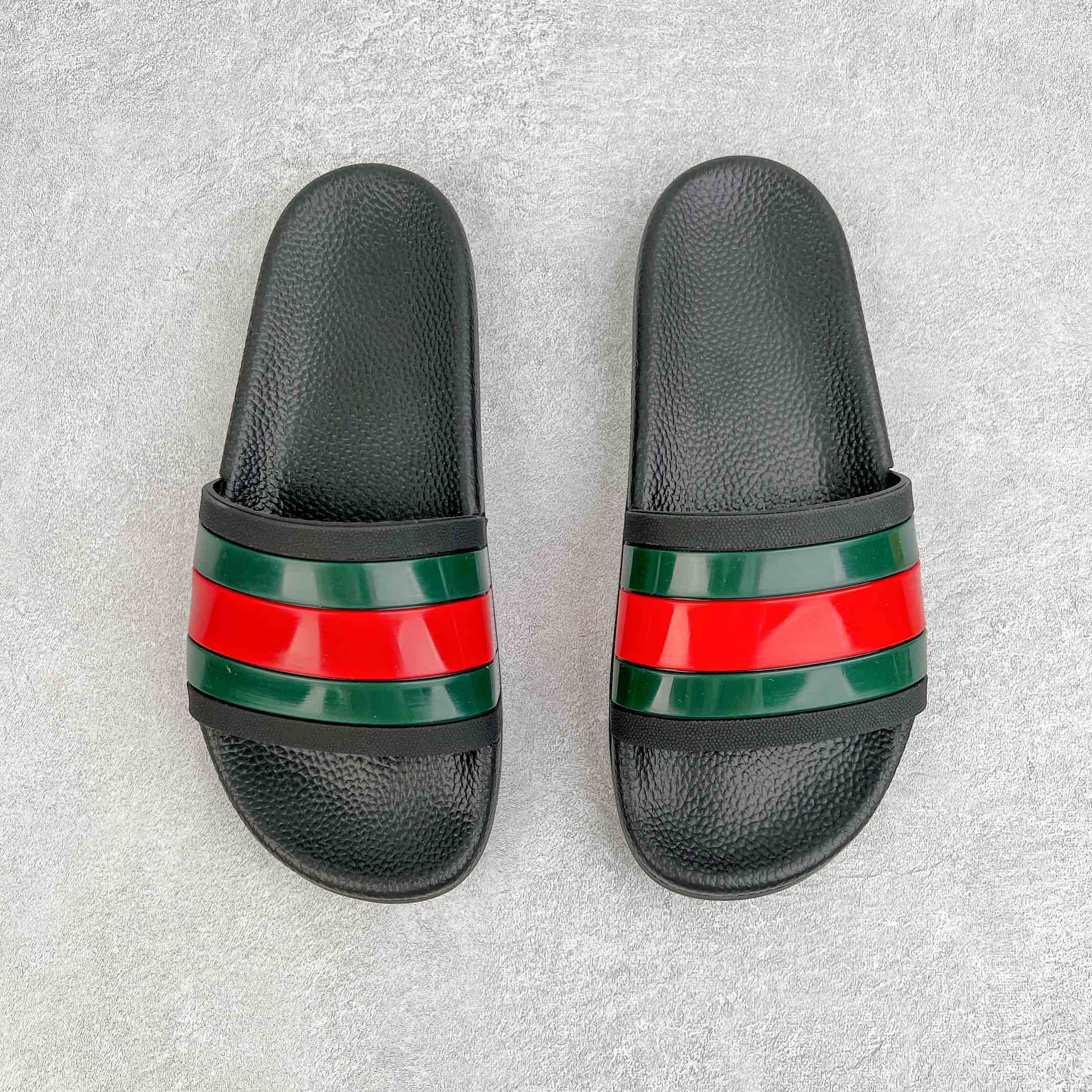 Web Stripe Slide Sandals
