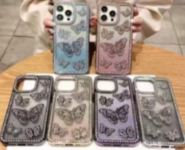 Butterfly Rhinestone Phone Case