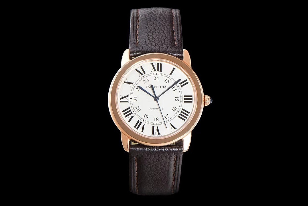 Cartier Automatic Leather Strap Watch