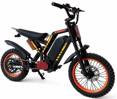 Black Electric Off-Road Bike